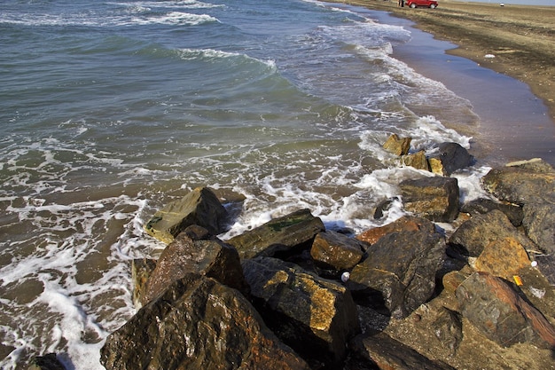 La costa del Mar Rojo Bab El Mande Hodeida Yemen