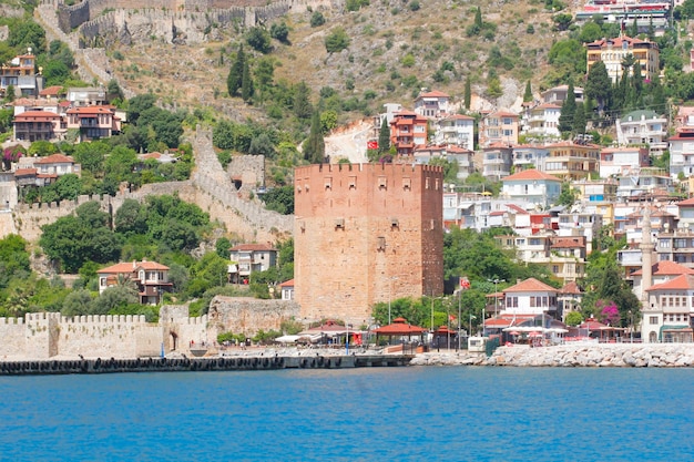 La costa mediterránea de Alanyas y el castillo otomano