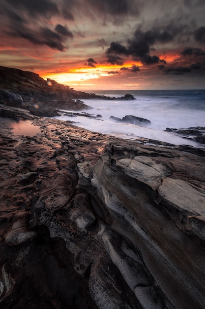 Costa de la montaña de Jaizkibel, junto a Hondarribia, País Vasco