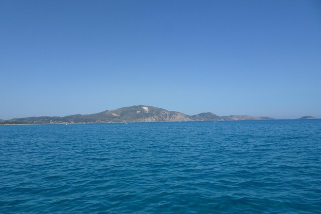 Costa del paisaje de Zakynthos - isla griega