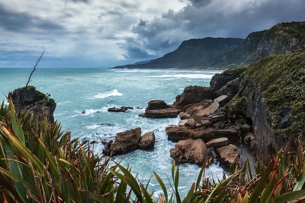 Foto costa de punakaiki