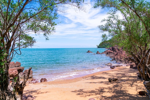 La Costa Rosa o Lan Him Chomphu en Chanthaburi en Tailandia