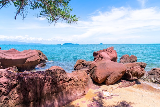 La Costa Rosa o Lan Him Chomphu en Chanthaburi en Tailandia