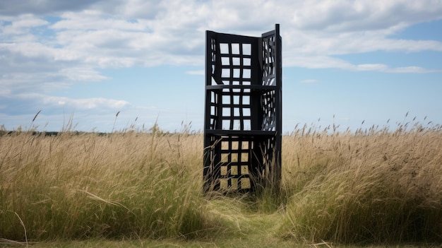 La costa de Suffolk ve una escultura modular whistleriana en un campo de hierba