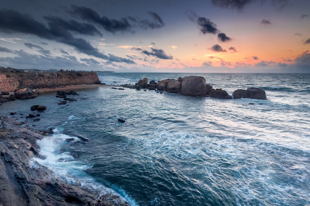 Las costas del Océano Índico junto a Galle.