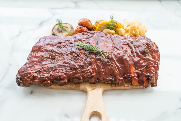 Costilla De Cerdo A La Parrilla