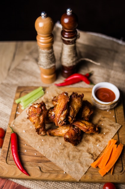 Costilla de pollo frito