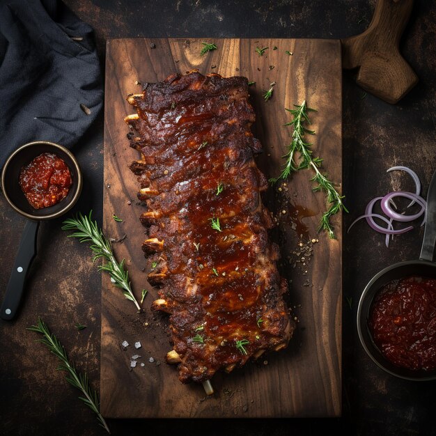 Costillas para barbacoa