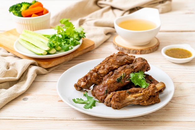 Costillas de Cerdo al Horno con Salsa