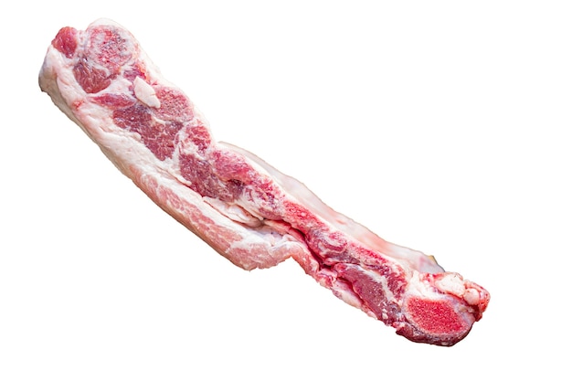 Costillas de cerdo cruda carne fresca con hueso carne de res o cordero comida saludable