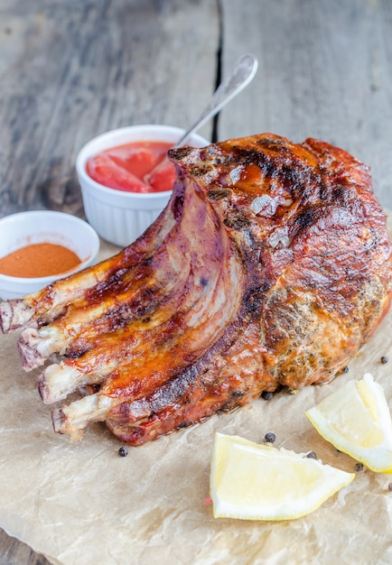 Costillas de cerdo a la parrilla