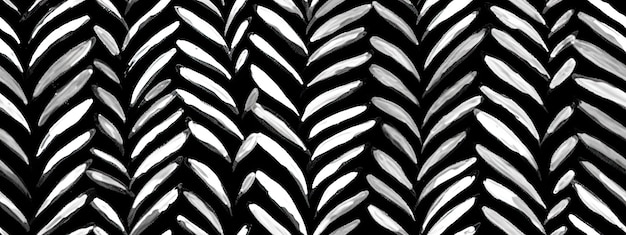 Sin costuras capricho abstracto estriado patrón de hueso de arenque monocromático negras negras trazas de pintura chevron