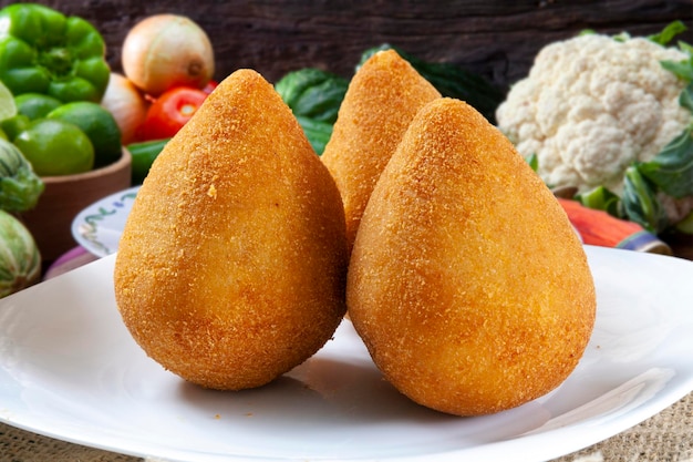 Coxinha aus brasilianischem Hühnchen-Snack