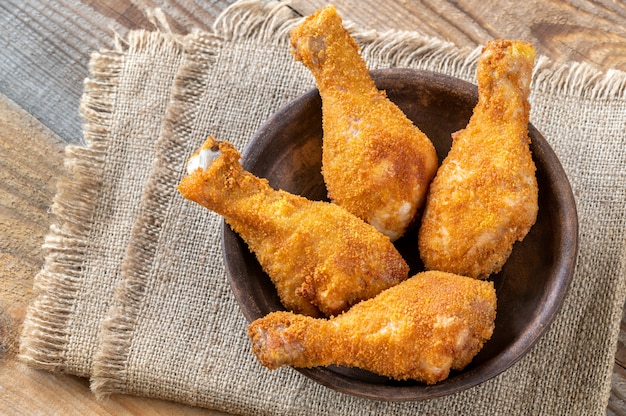 Coxinhas de frango à milanesa