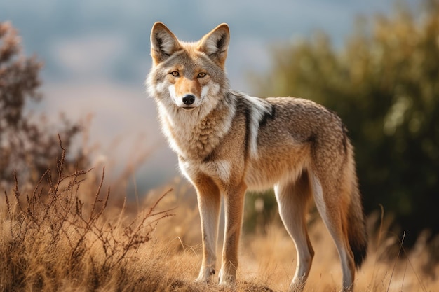 Coyote en estado salvaje