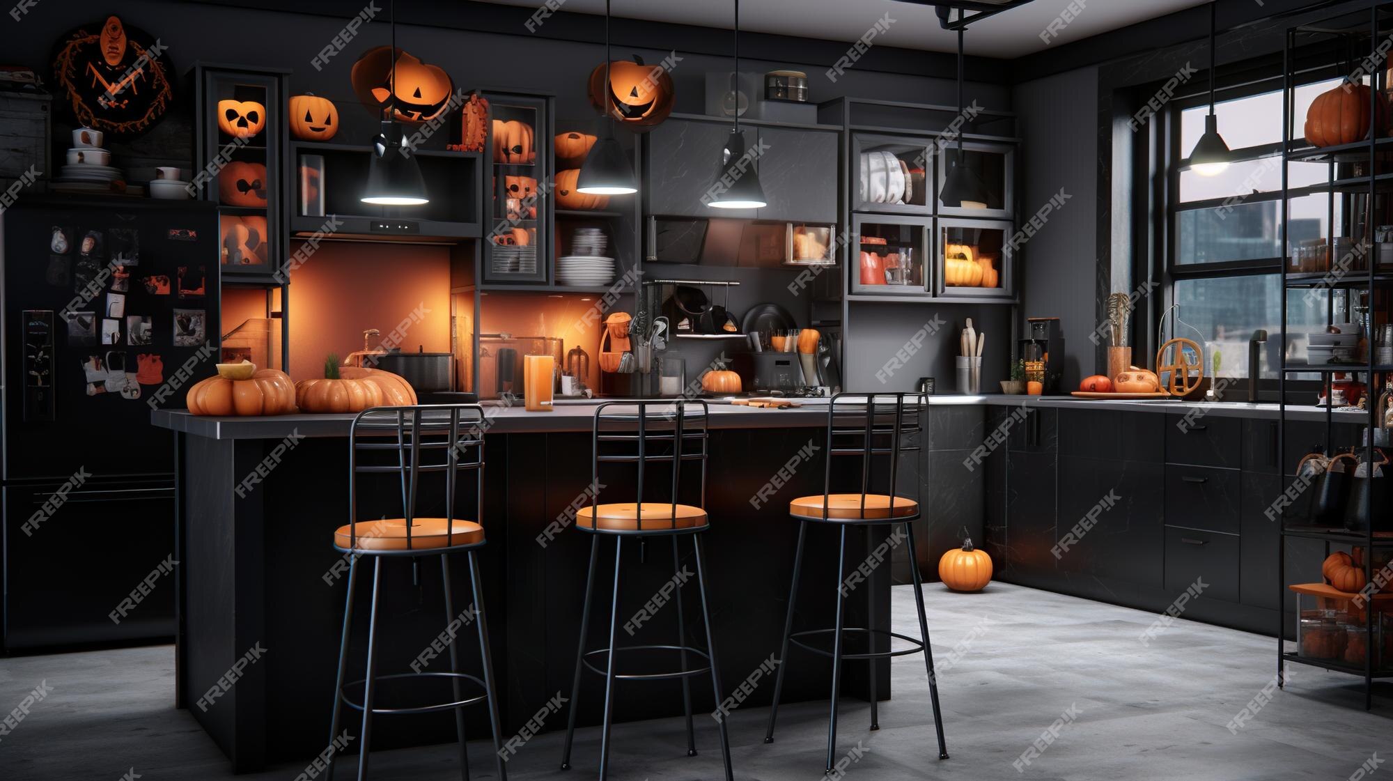 UPKOCH 1 PC Jogo Americano De Halloween Decoração Em Preto E Branco  Decoração Da Moda Jogo Americano Preto E Branco Jogo Americano De Mesa De  Halloween Noites De Cinema Assustadores Jogo