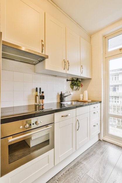 Cozinha em apartamento moderno