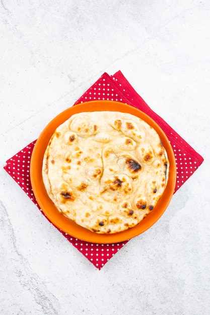 Cozinha indiana tandoori roti pão de trigo integral