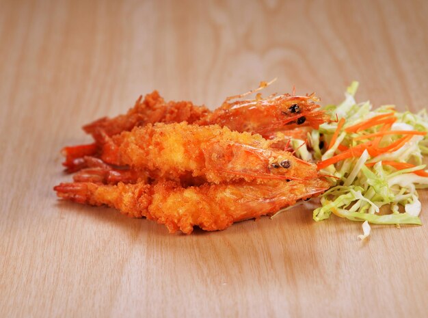 Cozinha japonesa Tempura camarões fritos camarões com vegetais