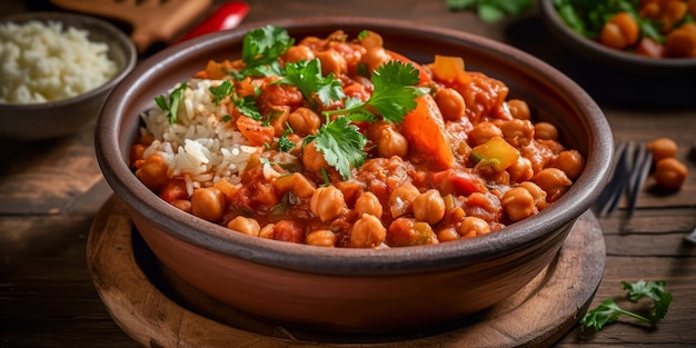 Cozinha tradicional espanhola Ensopado de grão de bico