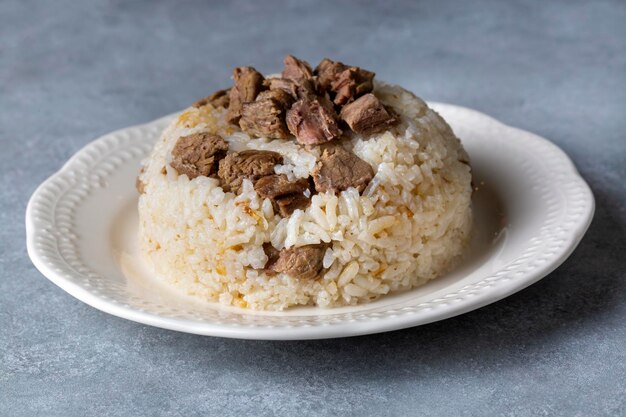 Cozinha tradicional turca Carne arroz pilaf Nome turco etli pirinc pilavi