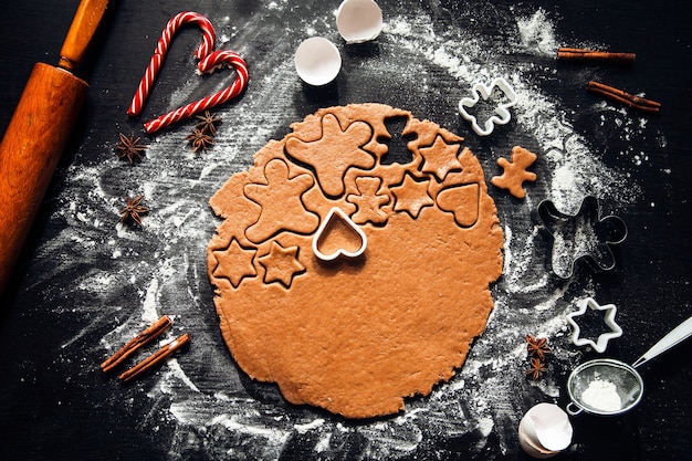 Cozinhar biscoitos caseiros de gengibre