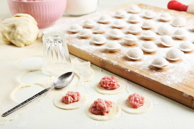 Cozinhar bolinhos closeup