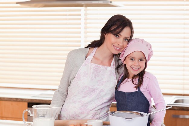 Cozinhar mãe e filha