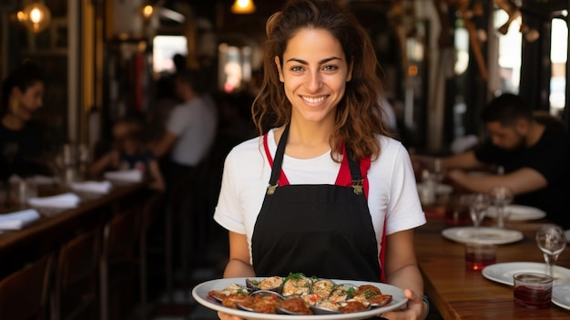 cozinheira feminina papel de parede HD 8K Imagem fotográfica de estoque