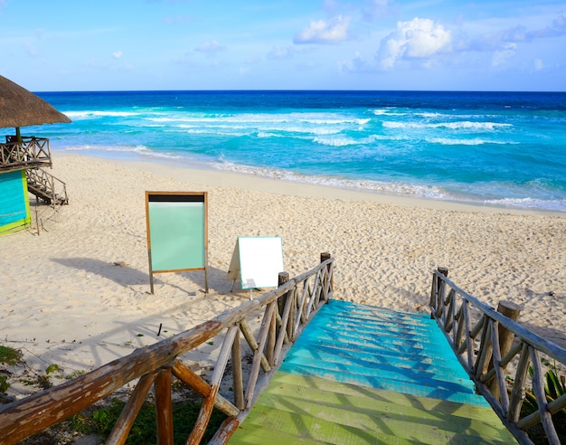 Foto cozumel insel san martin strand in mexiko