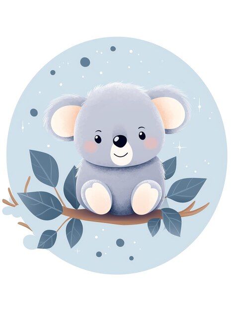 Foto cozy baby koala nursery arte