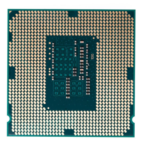 CPU-Computer isoliert auf weißem Hintergrund