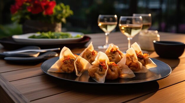 Crab Rangoon contém uma mistura simples de caranguejo