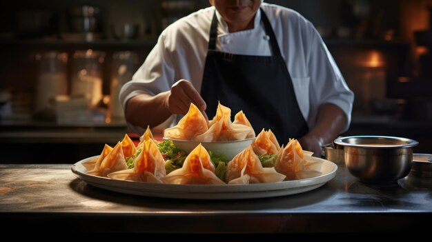 Crab Rangoon contiene una mezcla simple de cangrejo