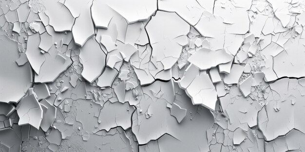 Cracked Modern Design Wall com Abstract Background Gerativa AI