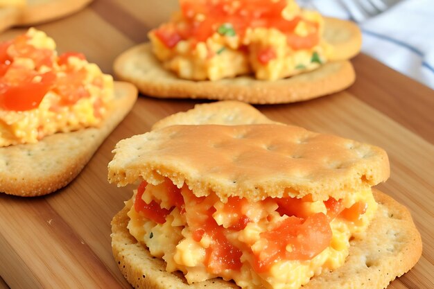 Crackers de queijo Pimento