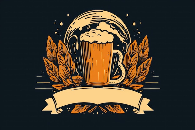 Craft-Beer-Logo im stilvollen Design