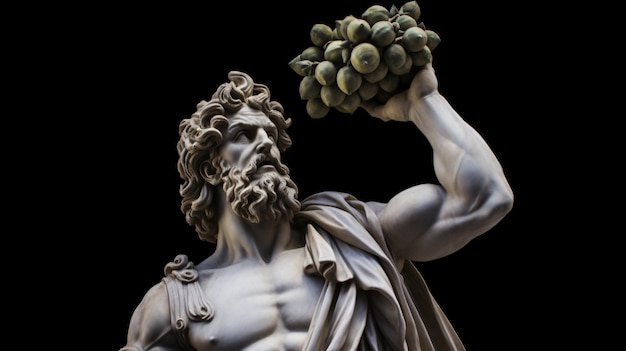 Foto crafter 456 estatua de mármol del dios olímpico griego con cuerno de abundancia i cd8a8b1e