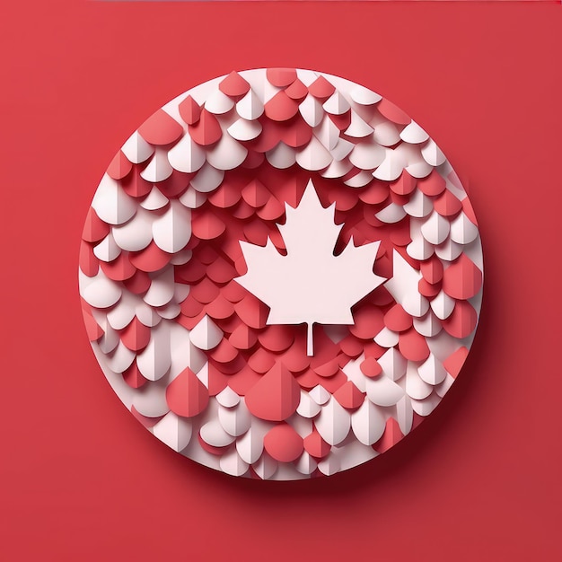 Crafting Canada 3D Arte de corte de papel para celebrar el Día de Canadá