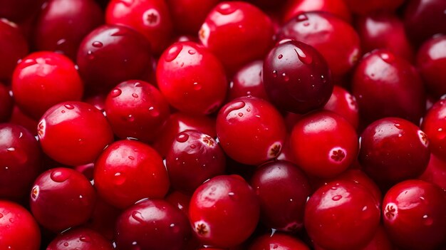 Cranberries frescos como fondo Cranberries frescos