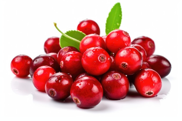 Cranberry isolado no fundo branco Generative AI