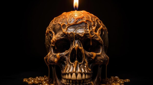 El cráneo de la vela gótica