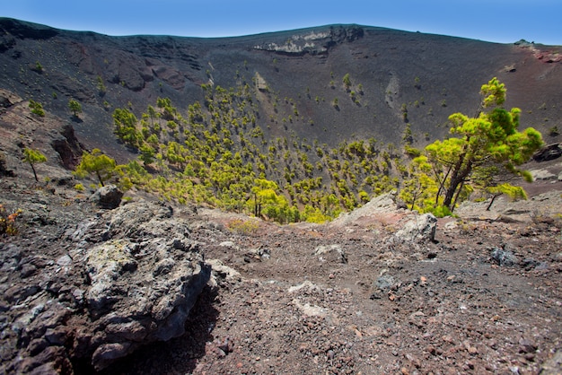 Foto cratera la palma san antonio vulcão fuencaliente