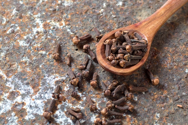 Cravo. Especiarias, comida e ingredientes da cozinha.