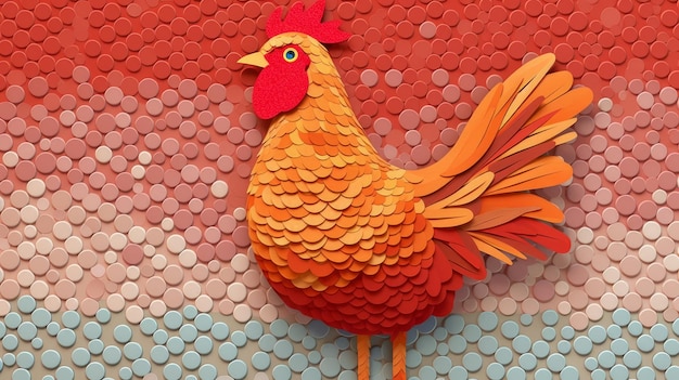 Crea el estilo de arte de pollo de Lowell Herrero