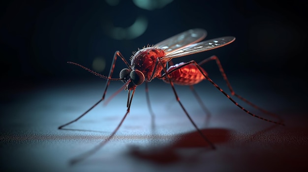 Crea la imagen de este mosquito en su ai generativa completamente desarrollada.