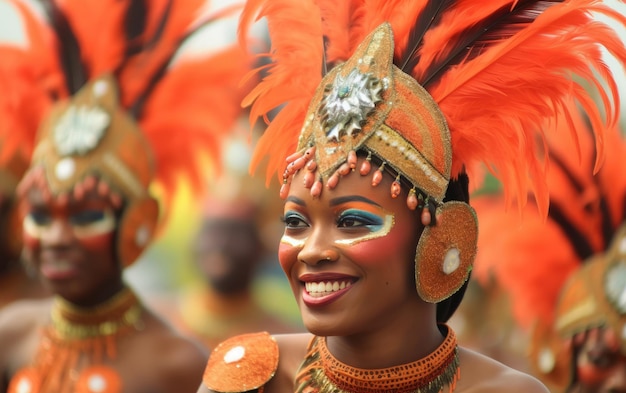 Crea la tribu Huli para el festival y el carnaval.