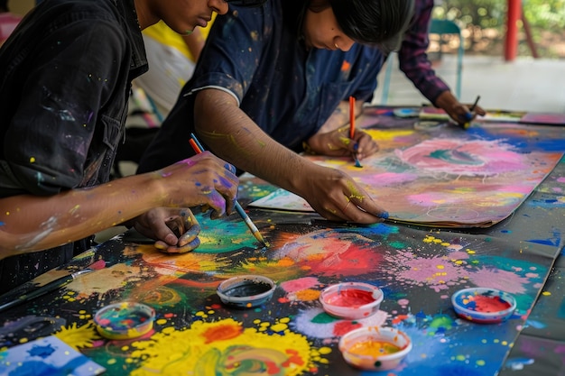 Creación artística en el taller