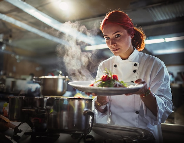 La creación culinaria épica de los sabrosos y espectaculares chefs