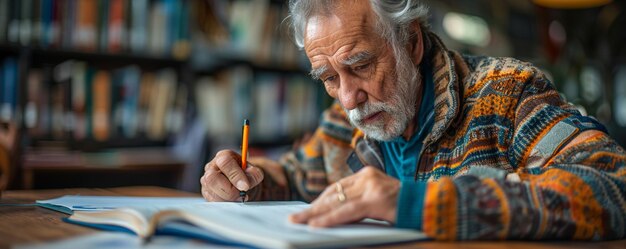 Foto creación de un programa de tutoría en el que los adultos mayores